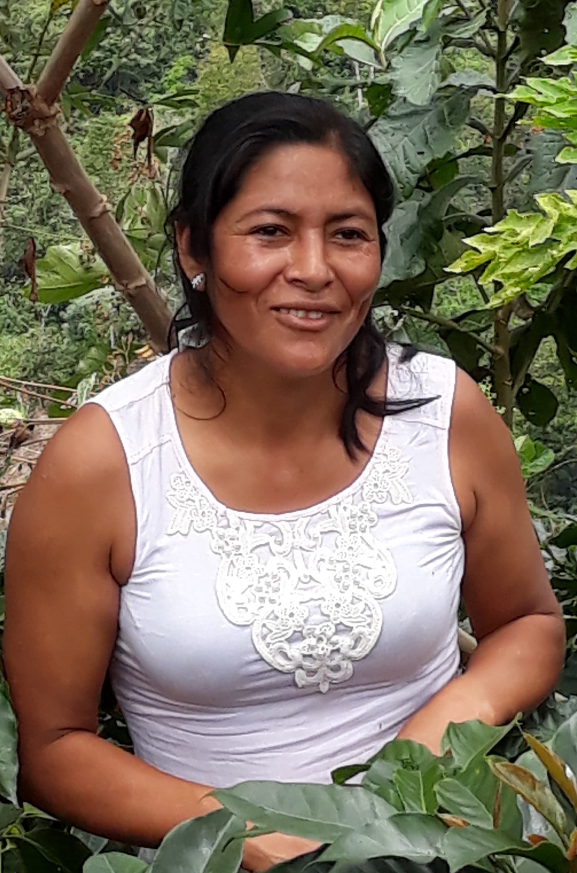 Flor del Carmen Medino García ist Kaffeebäuerin und Mitglied bei UNICAFEC
